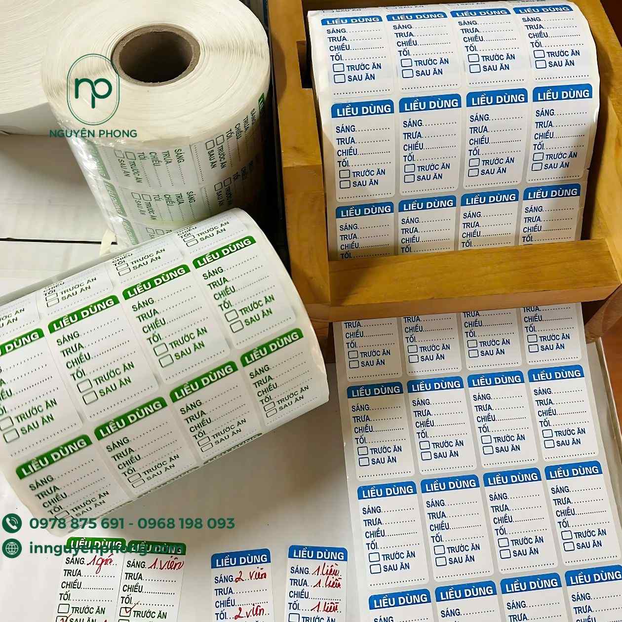 Mẫu in tem chia liều cho nhà thuốc